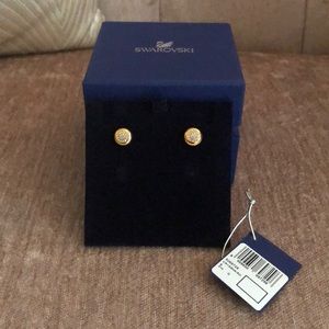 Swarovski Rose Gold Crystal Stud Earrings